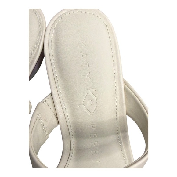 Katy Perry Maritime Shell Heel Two Band Sandal in Chalk 8.5 NIB Slip-On - Picture 8 of 11